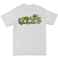 Dove Grey lucky with gnome and  shamrocks Premium Tee - AdoDesignShop