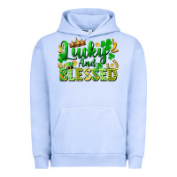 Pigment Grape Ice lucky and blessed Urban Hoodie - FaDigitalArtStudio