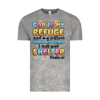 Cloud Rock god is my refuge and my fortress under his wings Vintage Tee - MaliasSmallBusiness