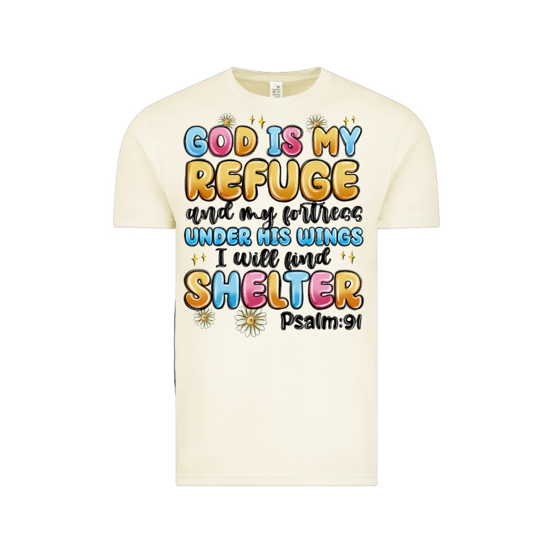 God Is My Refuge And My Fortress Under His Wings Vintage Tee by MaliasSmallBusiness | Teevron