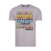 Vintage Zinc god is my refuge and my fortress under his wings Vintage Tee - MaliasSmallBusiness