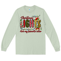 Matcha christmas lights are my favorite color Long Sleeve Tee - MaliasSmallBusiness