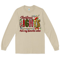 Mushroom christmas lights are my favorite color Long Sleeve Tee - MaliasSmallBusiness