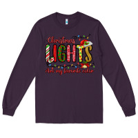 Plum christmas lights are my favorite color Long Sleeve Tee - MaliasSmallBusiness