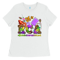 White mardi gras rca resident care assistant Ladies Tee - AdoDesignShop