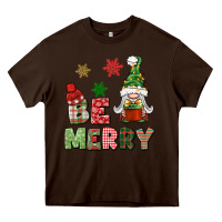 Chocolate Brown be merry Heavy Core Tee - BundleAndBundleShop