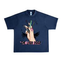 Navy the lash boss Urban Heavy Tee - MaliasSmallBusiness