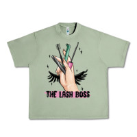 Oil Green the lash boss Urban Heavy Tee - MaliasSmallBusiness