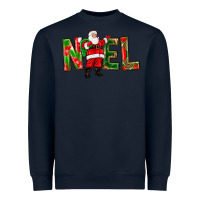Navy Noel Santa Heavyweight Sweatshirt - NancyCooperArtShop