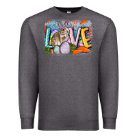 Charcoal Heather love easter Premium Sweatshirt - CowGirlArtShop