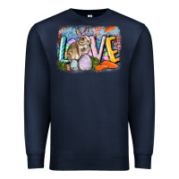 Navy love easter Premium Sweatshirt - CowGirlArtShop