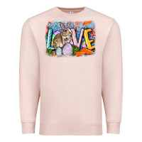 Pale Pink love easter Premium Sweatshirt - CowGirlArtShop