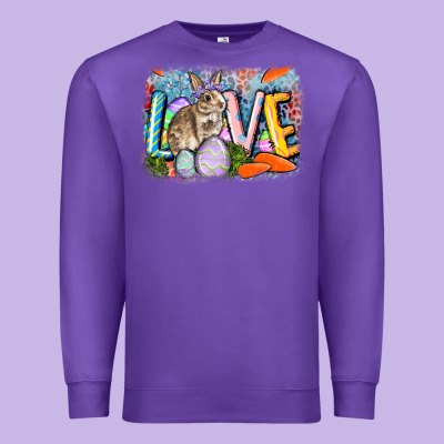 Love Easter Premium Sweatshirt Designed By Cowgirlartshop