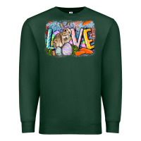 Sports Green love easter Premium Sweatshirt - CowGirlArtShop