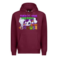 Burgundy there is some horrors in this house Premium Hoodie - CowGirlArtShop