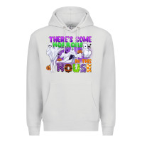 Dove Grey there is some horrors in this house Premium Hoodie - CowGirlArtShop