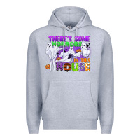Heather Grey there is some horrors in this house Premium Hoodie - CowGirlArtShop