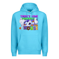 Ocean Blue there is some horrors in this house Premium Hoodie - CowGirlArtShop