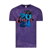 Cloud Purple class of 2024 Vintage Tee - MaliasSmallBusiness