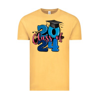 Vintage Mustard class of 2024 Vintage Tee - MaliasSmallBusiness