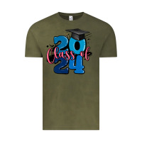 Vintage Olive class of 2024 Vintage Tee - MaliasSmallBusiness