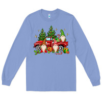 Colony Blue christmas gnomes truck Long Sleeve Tee - MaliasSmallBusiness