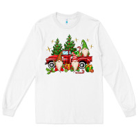 White christmas gnomes truck Long Sleeve Tee - MaliasSmallBusiness
