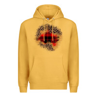 Mustard christmas patch Premium Hoodie - JahusDesignShop