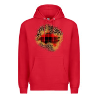 Red christmas patch Premium Hoodie - JahusDesignShop