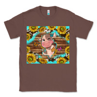 Chestnut western cute cow with sunflower Classic Tee - NancyCooperArtShop