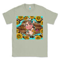 Matcha western cute cow with sunflower Classic Tee - NancyCooperArtShop