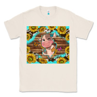 Natural western cute cow with sunflower Classic Tee - NancyCooperArtShop