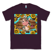 Plum western cute cow with sunflower Classic Tee - NancyCooperArtShop
