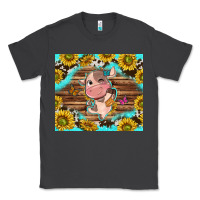 Smoke western cute cow with sunflower Classic Tee - NancyCooperArtShop