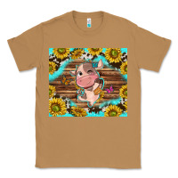 Toasted Coconut western cute cow with sunflower Classic Tee - NancyCooperArtShop