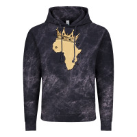 Cloud Black africa with crown Vintage Hoodie - MaliasSmallBusiness