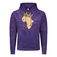 Cloud Purple africa with crown Vintage Hoodie - MaliasSmallBusiness