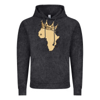 Vintage Black africa with crown Vintage Hoodie - MaliasSmallBusiness