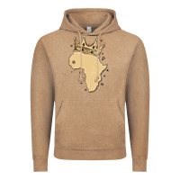 Vintage Coffee africa with crown Vintage Hoodie - MaliasSmallBusiness
