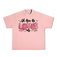 Salmon oh how he loves us Urban Heavy Tee - MaliasSmallBusiness