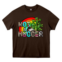Chocolate Brown not a hugger Heavy Core Tee - AdoDesignShop