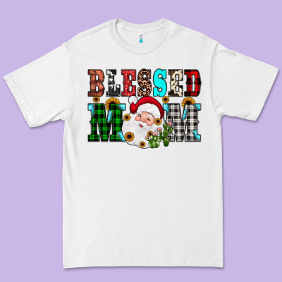 Blessed Mom Christmas Premium Tee Designed By Jahusdesignshop