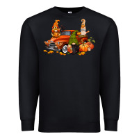 Black fall gnome truck Premium Sweatshirt - CowGirlArtShop