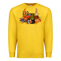 Lemon fall gnome truck Premium Sweatshirt - CowGirlArtShop