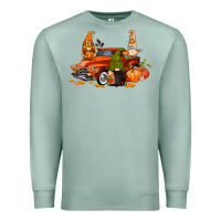 Seafoam fall gnome truck Premium Sweatshirt - CowGirlArtShop