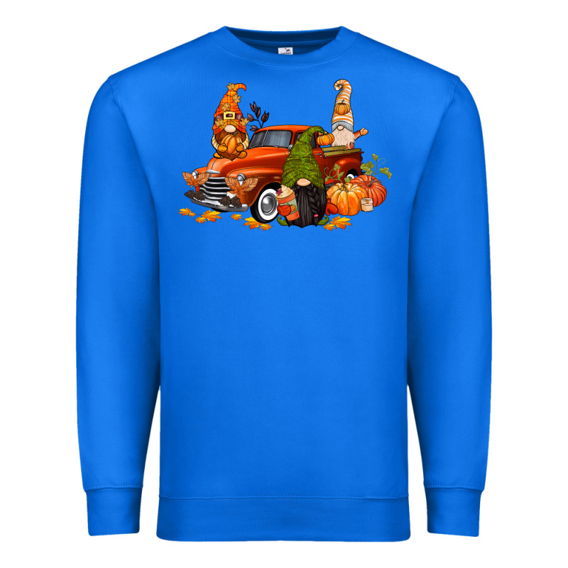 Fall Gnome Truck Premium Sweatshirt by CowGirlArtShop | Teevron
