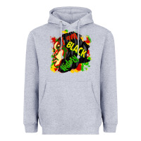 Heather Grey i am black history Heavyweight Hoodie - CowGirlArtShop