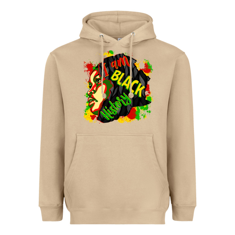 I Am Black History Heavyweight Hoodie by CowGirlArtShop | Teevron