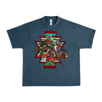 Midnight Navy aztec rodeo christmas Urban Heavy Tee - AdoDesignShop