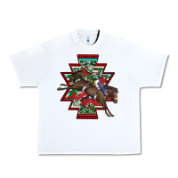White aztec rodeo christmas Urban Heavy Tee - AdoDesignShop